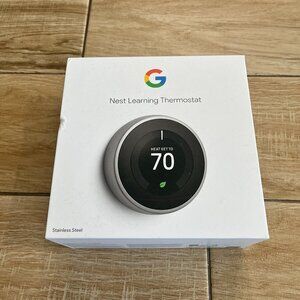 Nest T3016US - Programmable Thermostat - Stainless Steel
